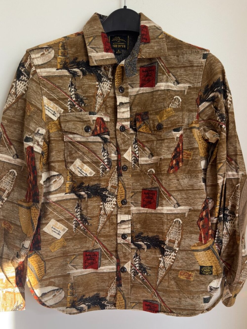 THE PRIZED L.L BEAN "TODD SNYDER" CHAMOIS BRUSH FLANNEL MEN'S SIZE SMALL